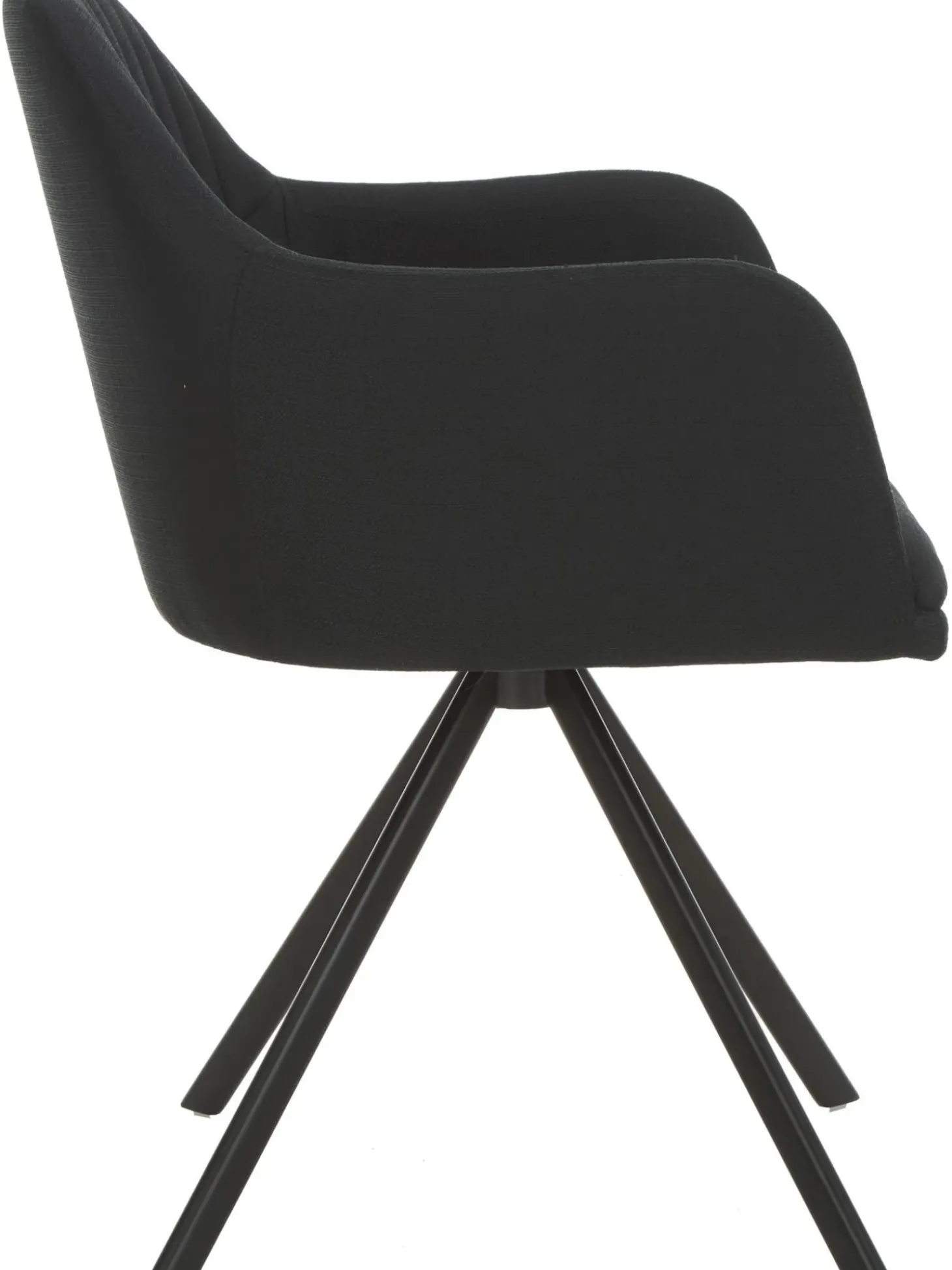 Sedia Con Braccioli Girevole Imbottita Lola