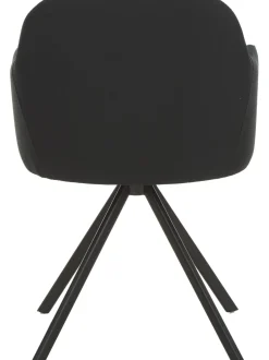 Sedia Con Braccioli Girevole Imbottita Lola