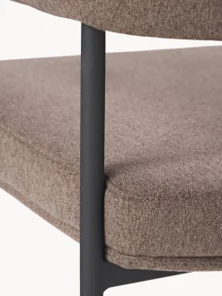 Sedia Con Braccioli Imbottita Zoe