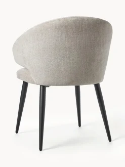 Sedia Con Braccioli In Boucle Celia