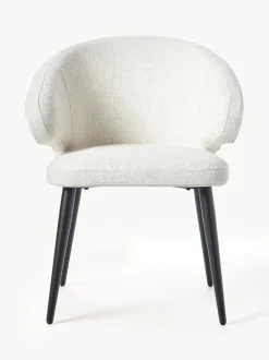 Sedia Con Braccioli In Boucle Celia