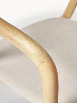 Sedia Con Braccioli In Legno Con Cuscino Angelina