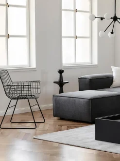 Sedia Con Braccioli In Metallo Wire