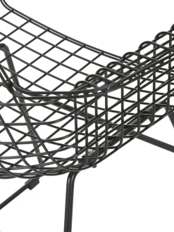 Sedia Con Braccioli In Metallo Wire