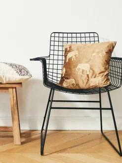 Sedia Con Braccioli In Metallo Wire