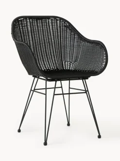 Sedia Con Braccioli In Polirattan Costa 2 Pz