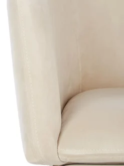 Sedia Con Braccioli In Velluto Isla