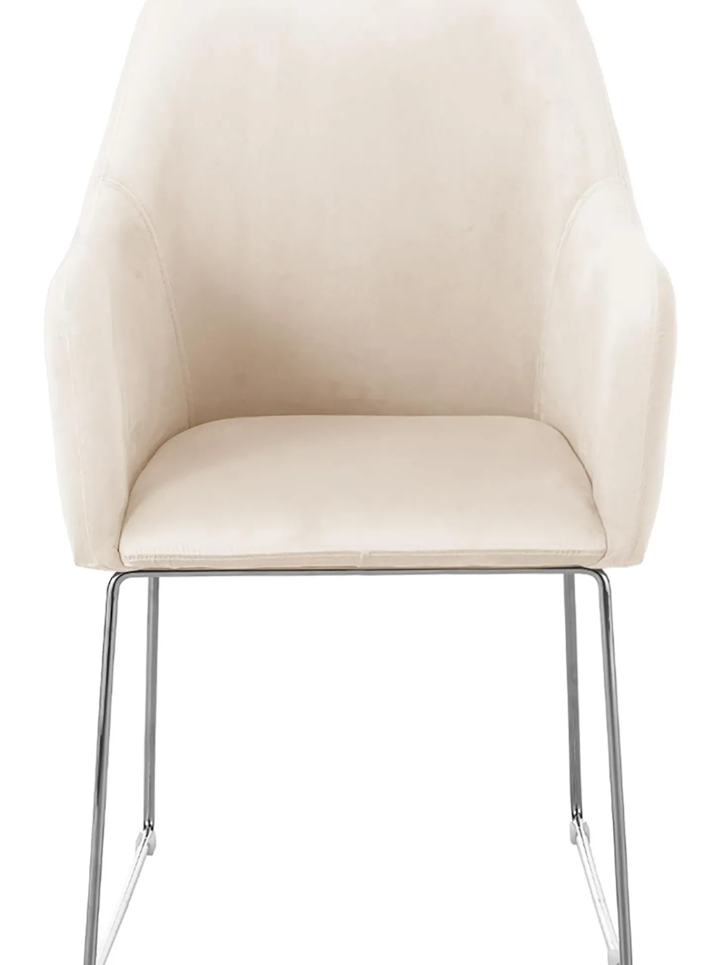 Sedia Con Braccioli In Velluto Isla