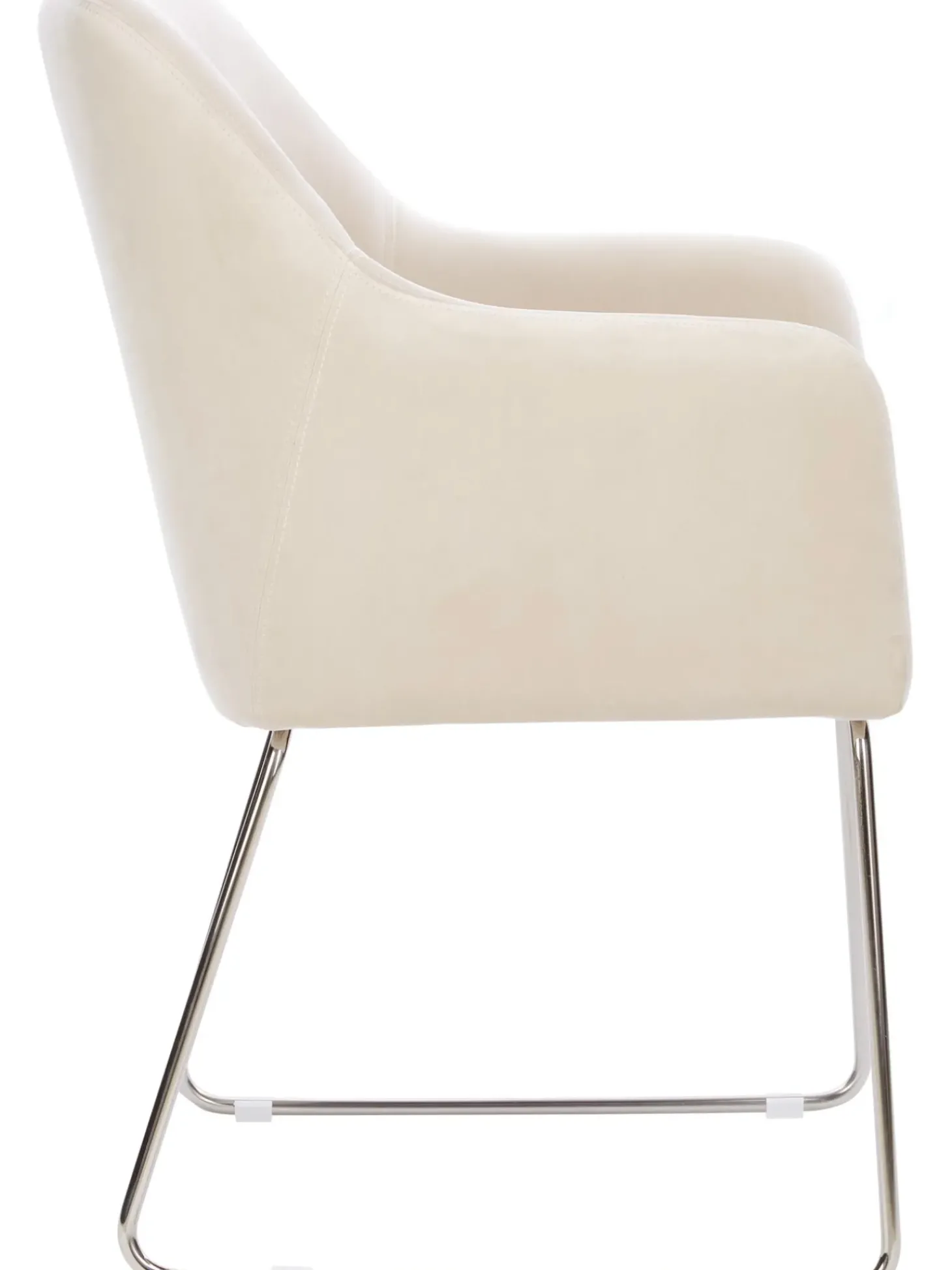 Sedia Con Braccioli In Velluto Isla