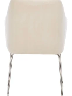 Sedia Con Braccioli In Velluto Isla