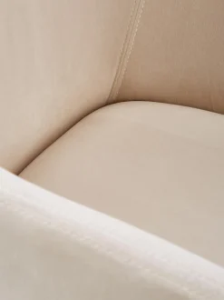 Sedia Con Braccioli In Velluto Isla