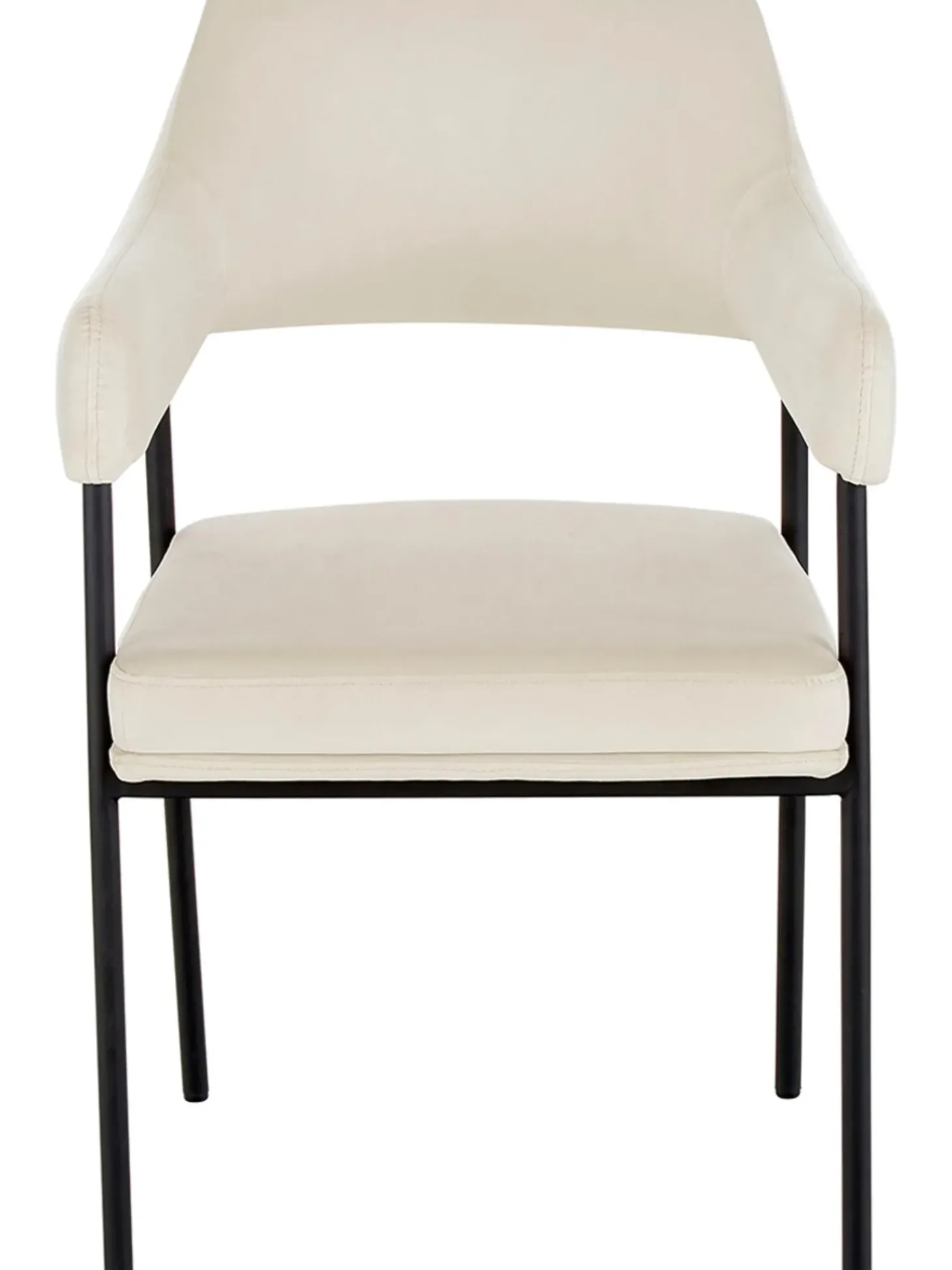 Sedia Con Braccioli In Velluto Zoe