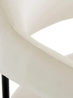 Sedia Con Braccioli In Velluto Zoe