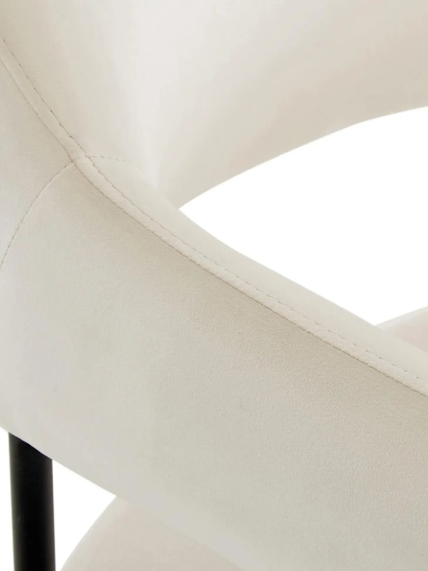 Sedia Con Braccioli In Velluto Zoe