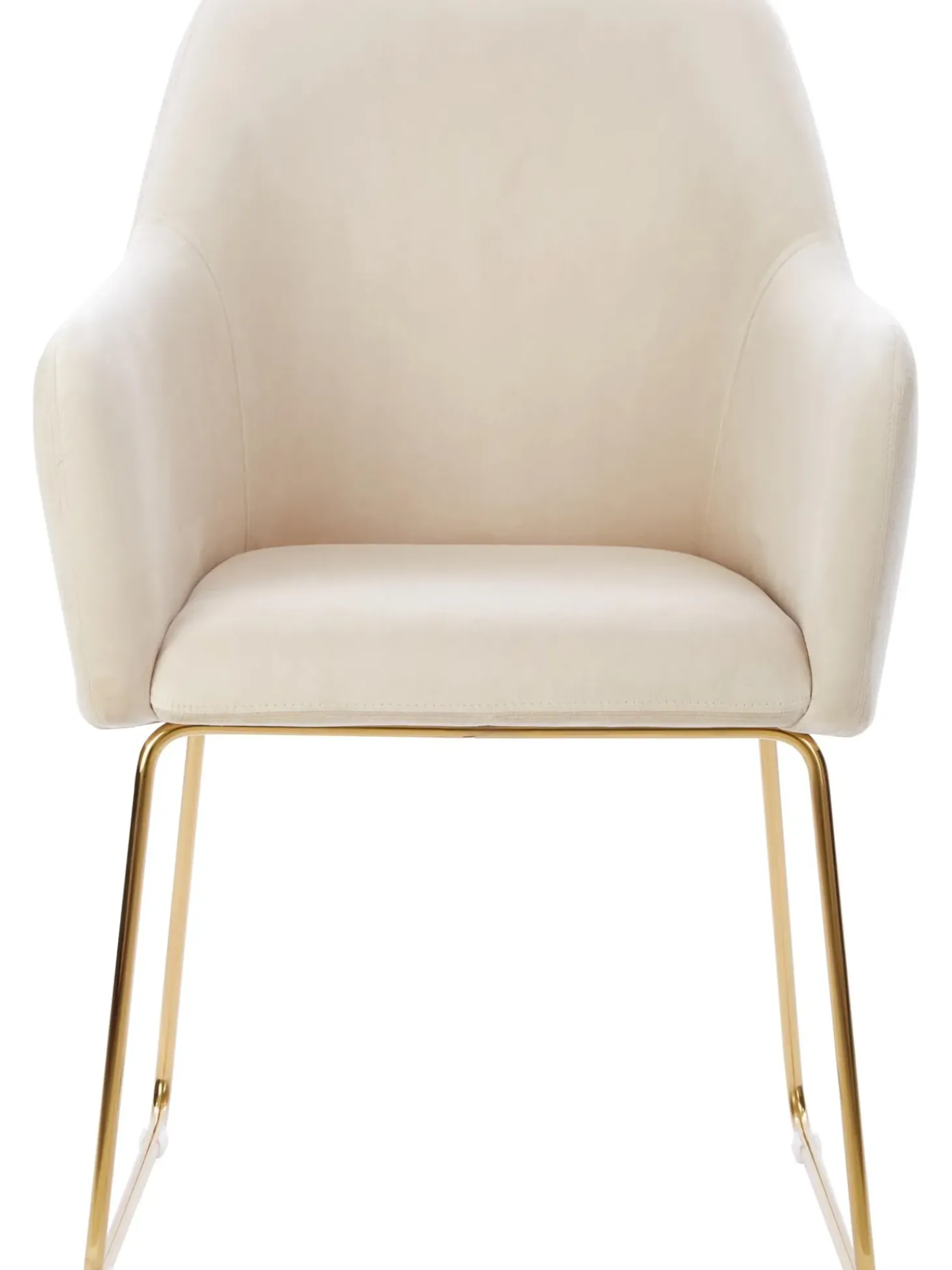 Sedia Con Braccioli In Velluto Isla