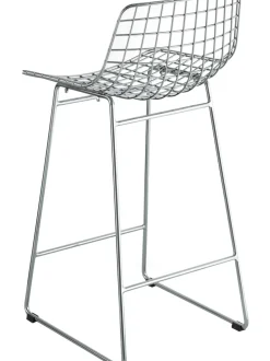Sedia Da Bar In Metallo Wire