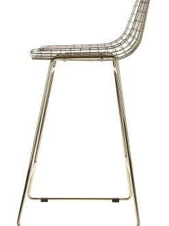 Sedia Da Bar In Metallo Wire 2 Pz