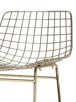 Sedia Da Bar In Metallo Wire 2 Pz