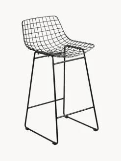 Sedia Da Bar In Metallo Wire