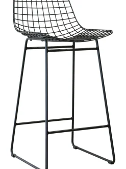 Sedia Da Bar In Metallo Wire