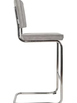 Sedia Da Bar In Velluto A Coste Kink