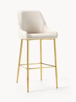 Sedia Da Bar In Velluto Ava