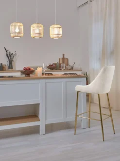 Sedia Da Bar In Velluto Ava