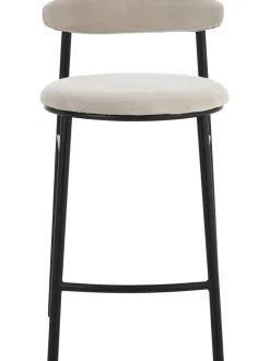 Sedia Da Bar In Velluto Doggi