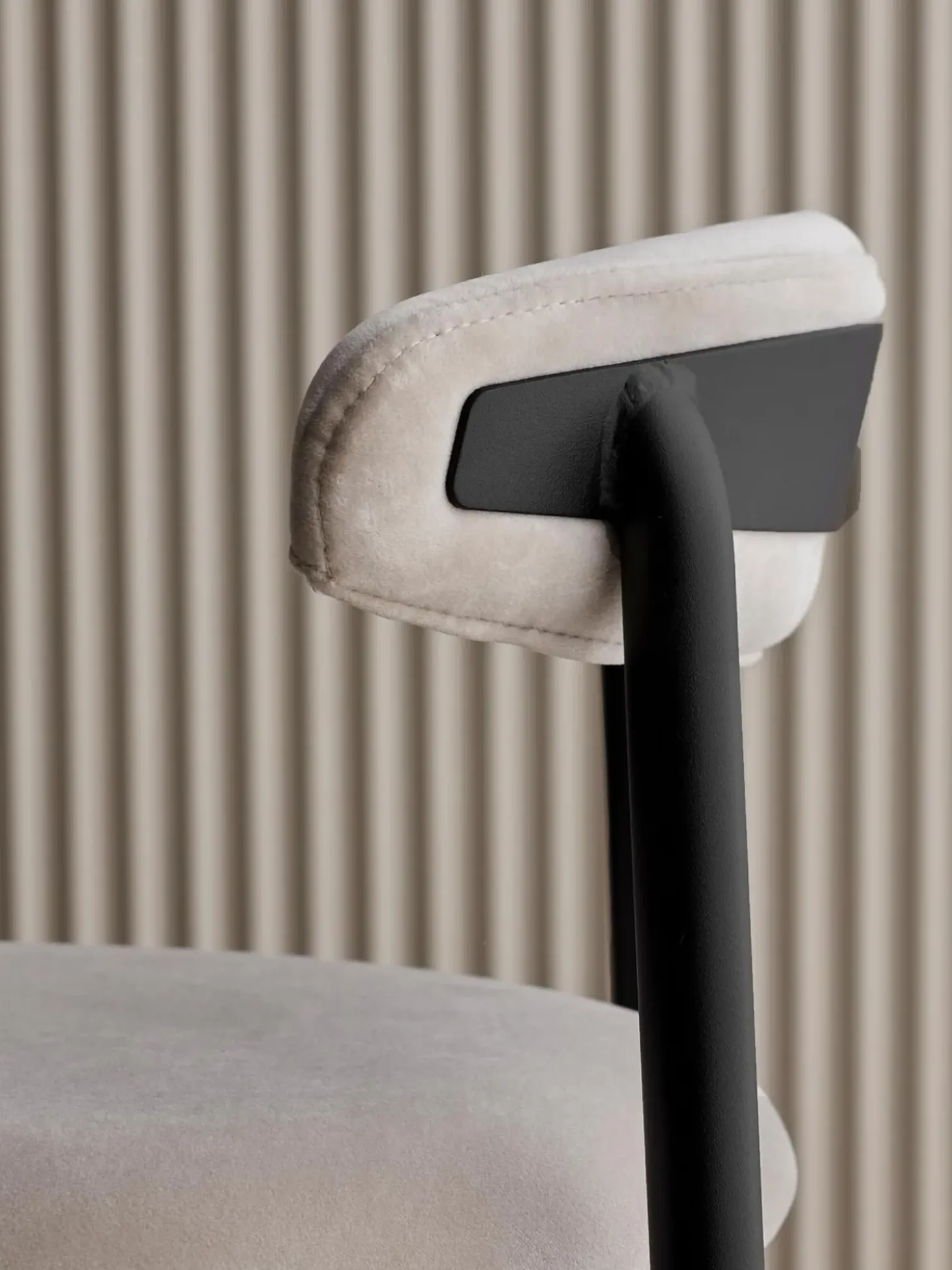 Sedia Da Bar In Velluto Doggi