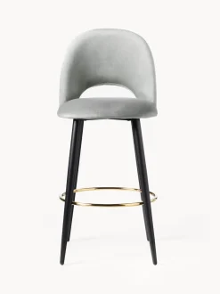 Sedia Da Bar In Velluto Rachel