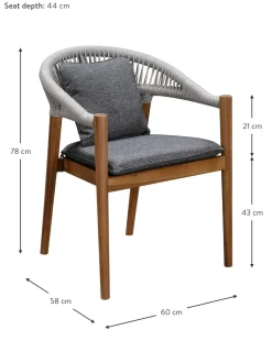 Sedia Da Giardino In Legno Di Acacia Malmo 2 Pz