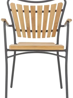 Sedia Da Giardino In Legno Con Braccioli Hard & Ellen