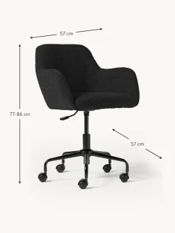 Sedia Da Scrivania In Boucle Lucie