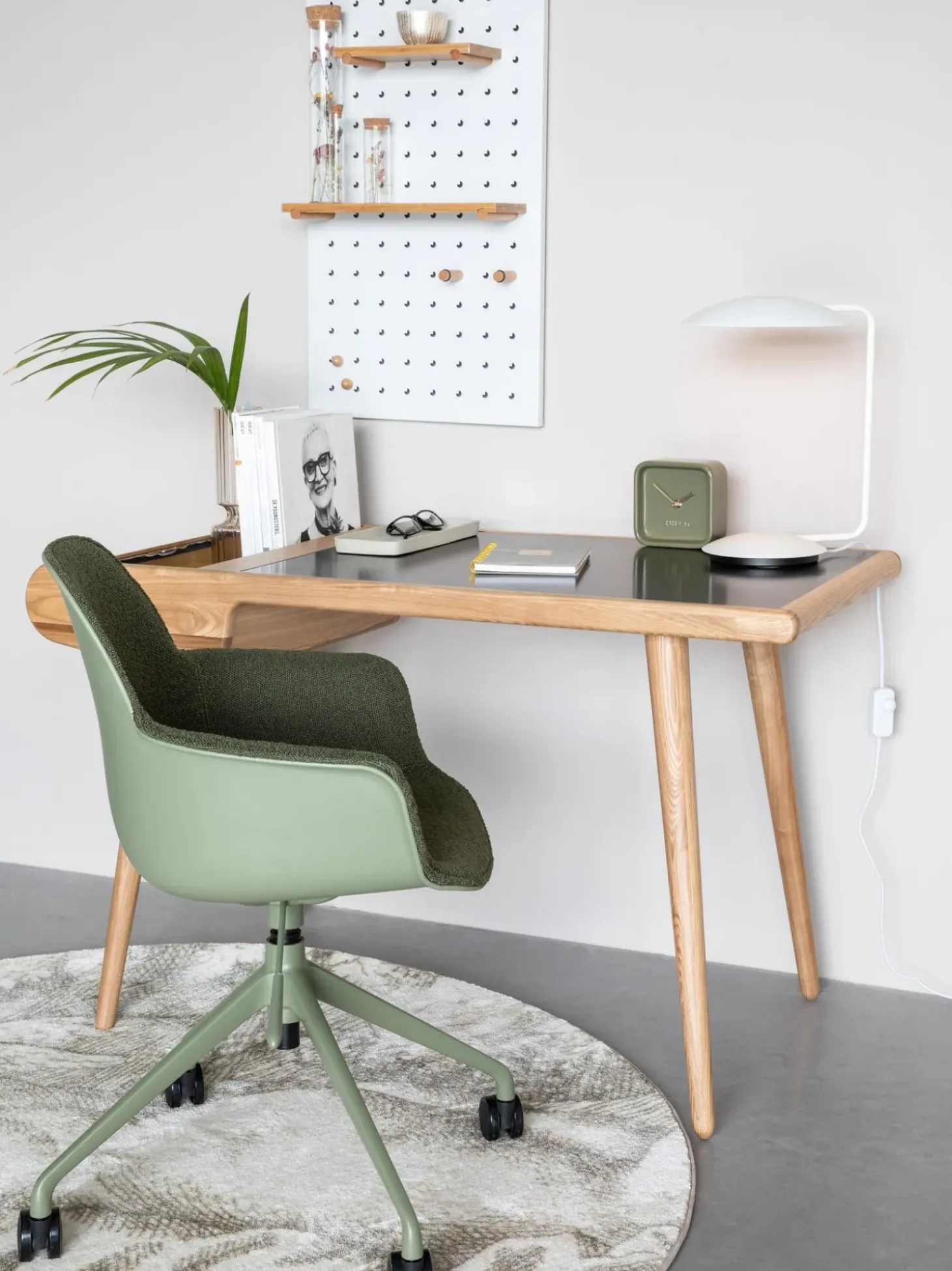 Sedia Da Scrivania In Boucle Albert, Regolabile In Altezza