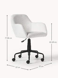 Sedia Da Scrivania In Boucle Lucie