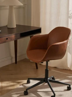 Sedia Da Scrivania In Similpelle Con Seduta Stretta Fiji