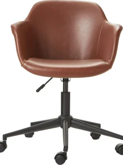 Sedia Da Scrivania In Similpelle Con Seduta Stretta Fiji