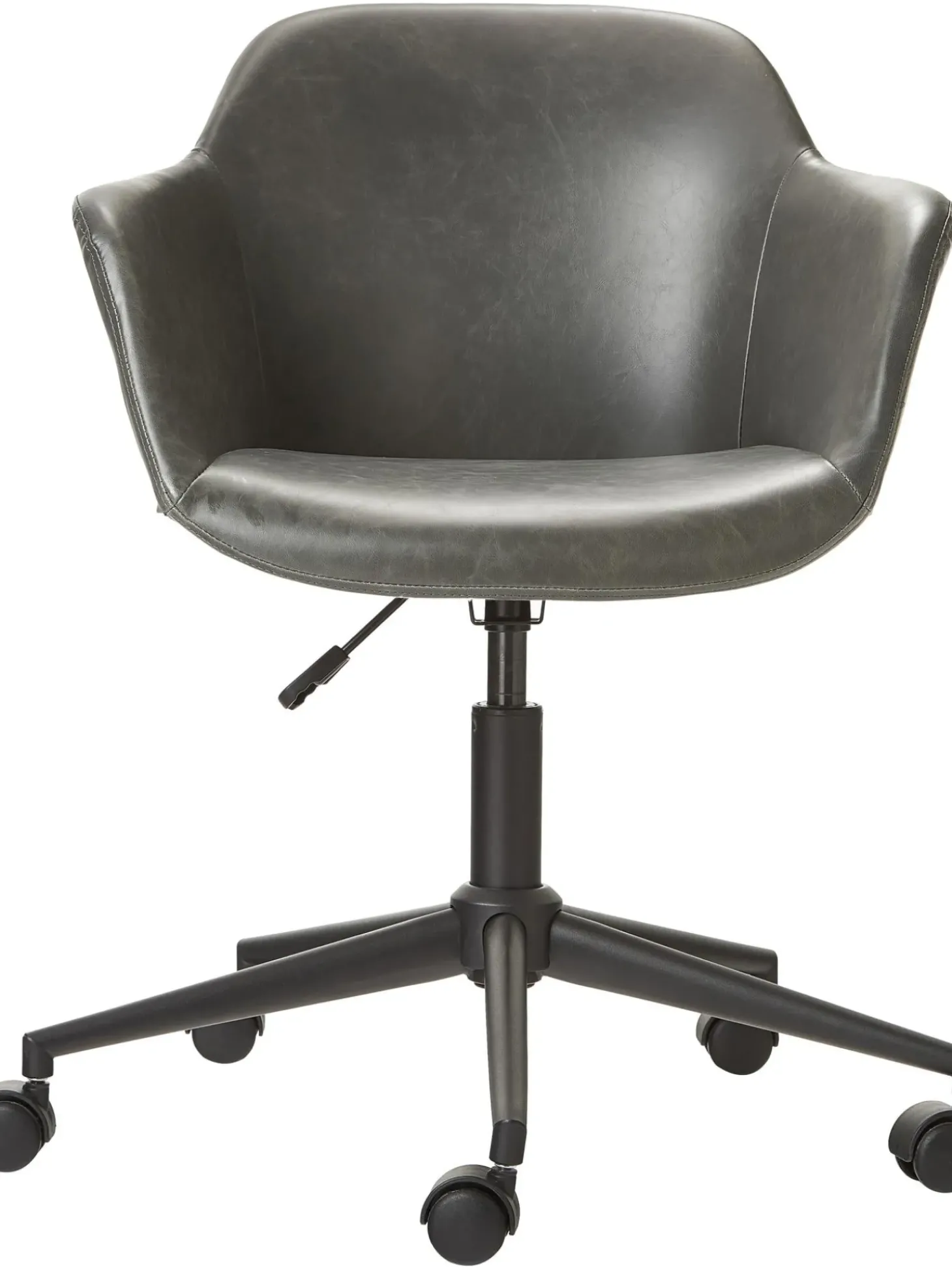 Sedia Da Scrivania In Similpelle Con Seduta Stretta Fiji