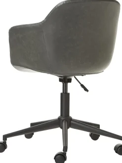 Sedia Da Scrivania In Similpelle Con Seduta Stretta Fiji