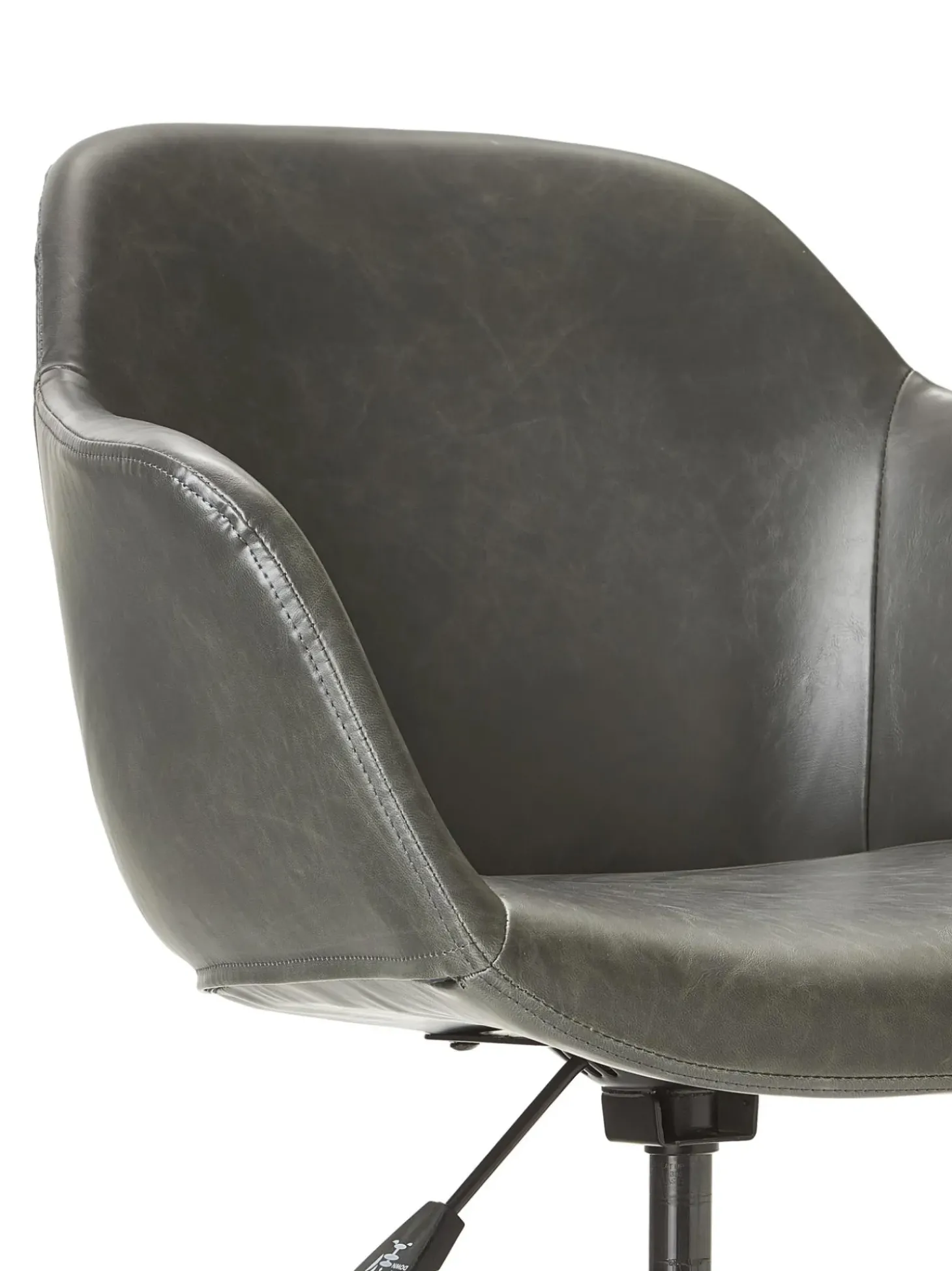 Sedia Da Scrivania In Similpelle Con Seduta Stretta Fiji