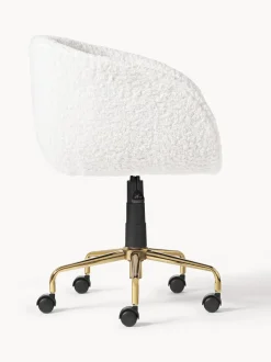 Sedia Da Scrivania In Teddy Emmie, Regolabile In Altezza