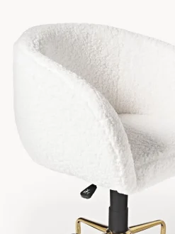 Sedia Da Scrivania In Teddy Emmie, Regolabile In Altezza