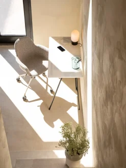 Sedia Da Scrivania In Tessuto Boucle Albert, Regolabile In Altezza