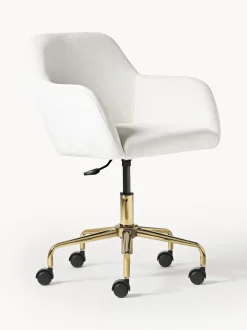 Sedia Da Scrivania In Velluto Lucie