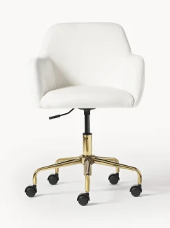 Sedia Da Scrivania In Velluto Lucie