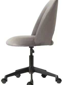 Sedia Da Scrivania In Velluto Rachel, Regolabile In Altezza