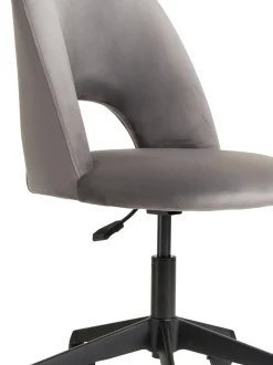 Sedia Da Scrivania In Velluto Rachel, Regolabile In Altezza