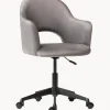 Sedia Da Scrivania In Velluto Rachel, Regolabile In Altezza