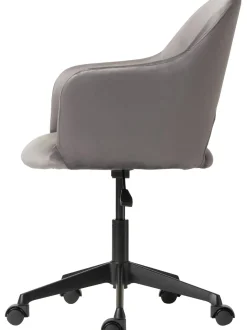 Sedia Da Scrivania In Velluto Rachel, Regolabile In Altezza