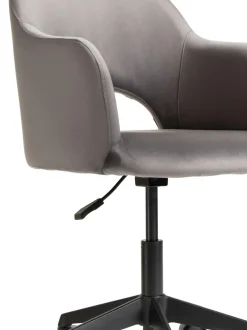 Sedia Da Scrivania In Velluto Rachel, Regolabile In Altezza